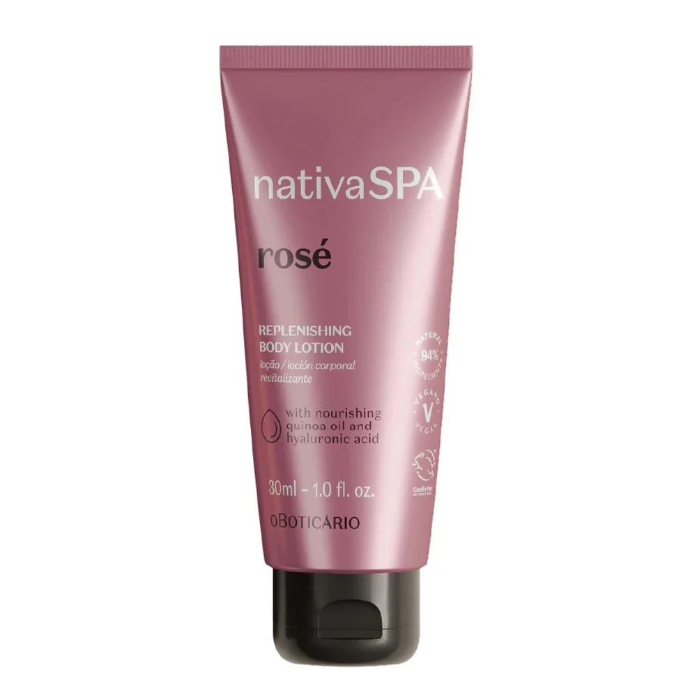NEW nativaSPA Rosé Replenishing Travel Mini Size Body Lotion